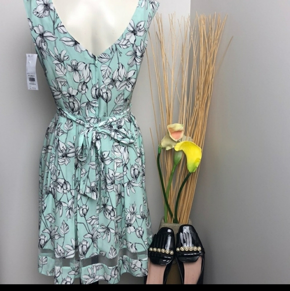 DOROTHY PERKINS • Floral Midi Full Dress • Size 10 - Picture 3 of 6